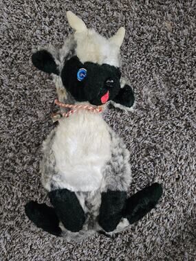 Vintage Rushton Company RARE Mountain Goat Sheep Plush Stuffed Animal